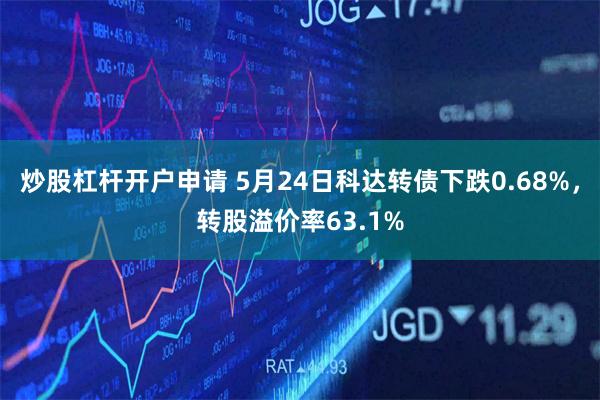 炒股杠杆开户申请 5月24日科达转债下跌0.68%，转股溢价率63.1%
