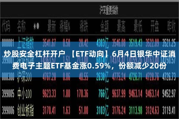 炒股安全杠杆开户 【ETF动向】6月4日银华中证消费电子主题ETF基金涨0.59%，份额减少20份