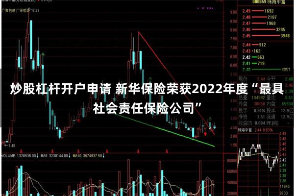 炒股杠杆开户申请 新华保险荣获2022年度“最具社会责任保险公司”