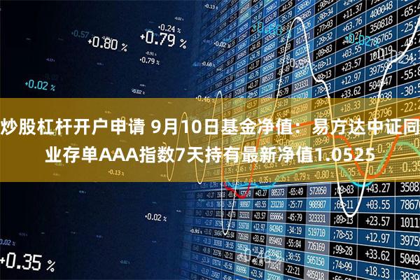 炒股杠杆开户申请 9月10日基金净值：易方达中证同业存单AAA指数7天持有最新净值1.0525
